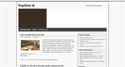 Desktop Screenshot of begokon.sk